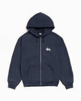 BASIC STÜSSY ZIP HOODIE