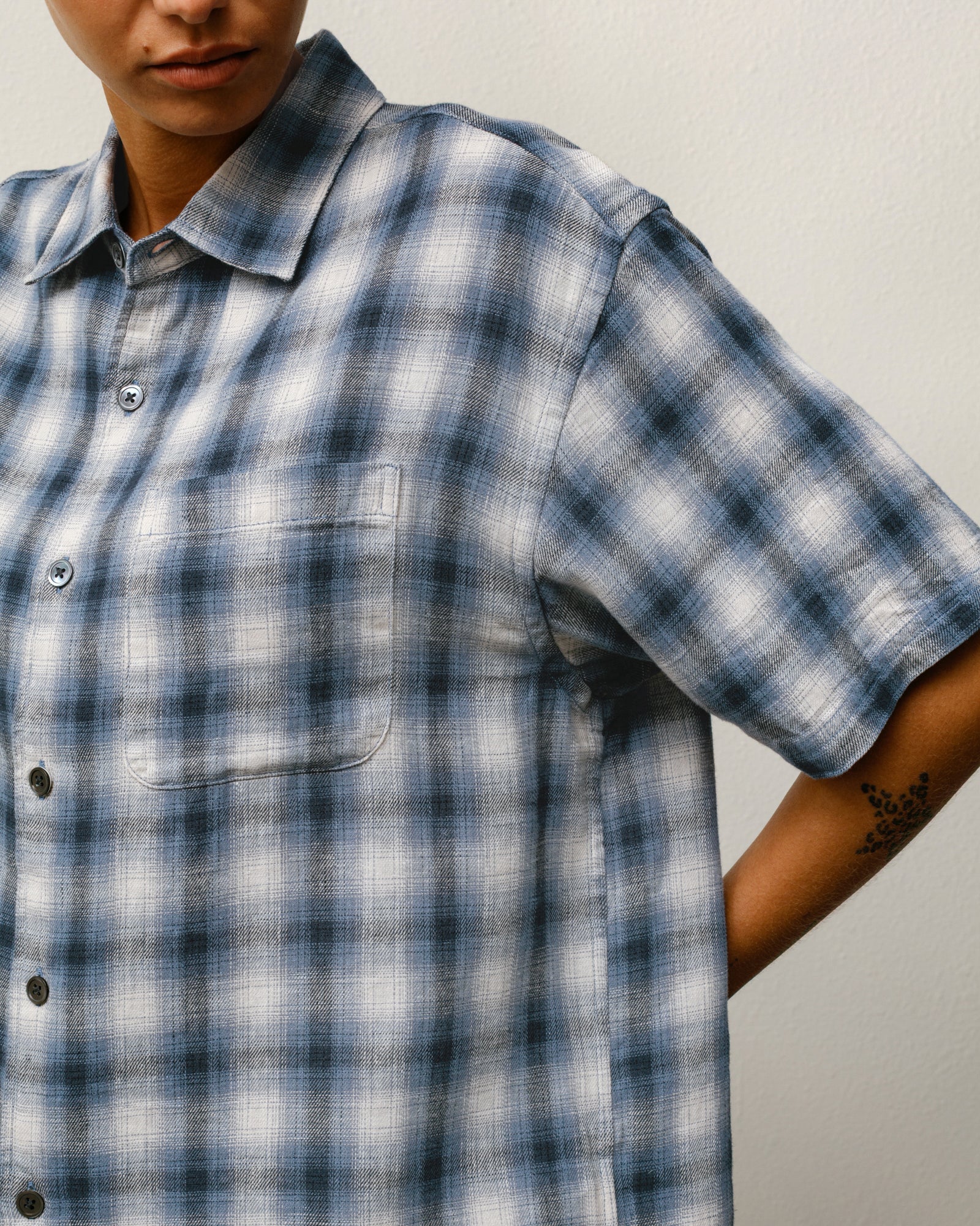 LIAM SS PLAID SHIRT