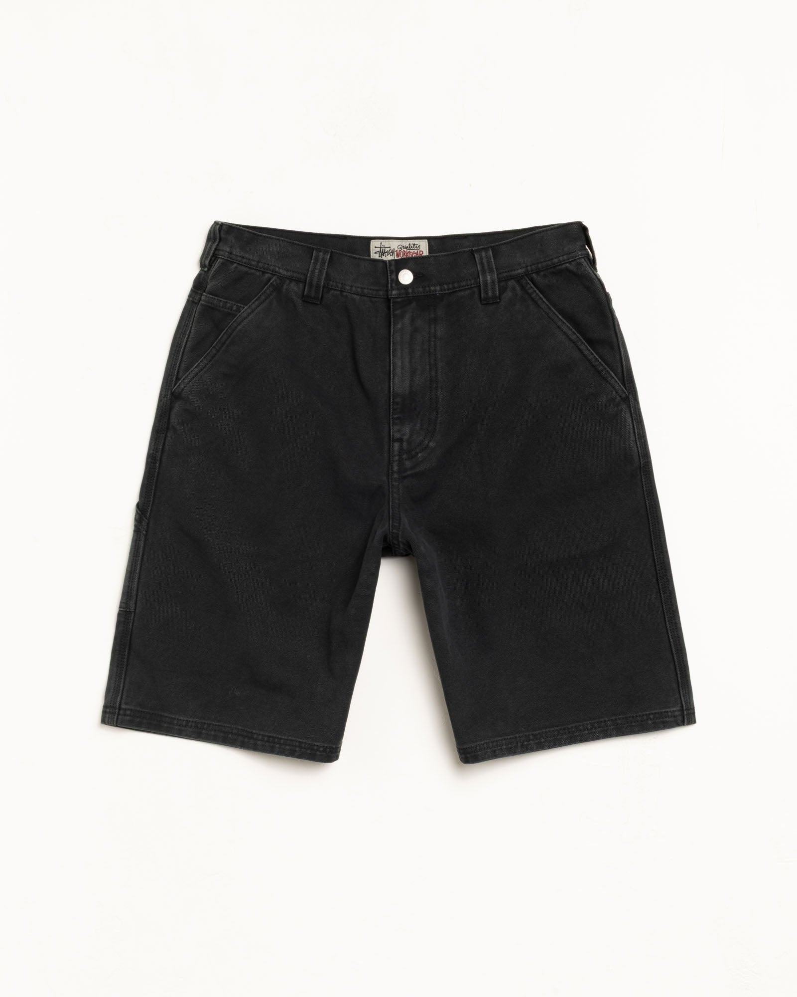 WASHED CANVAS WORK SHORT