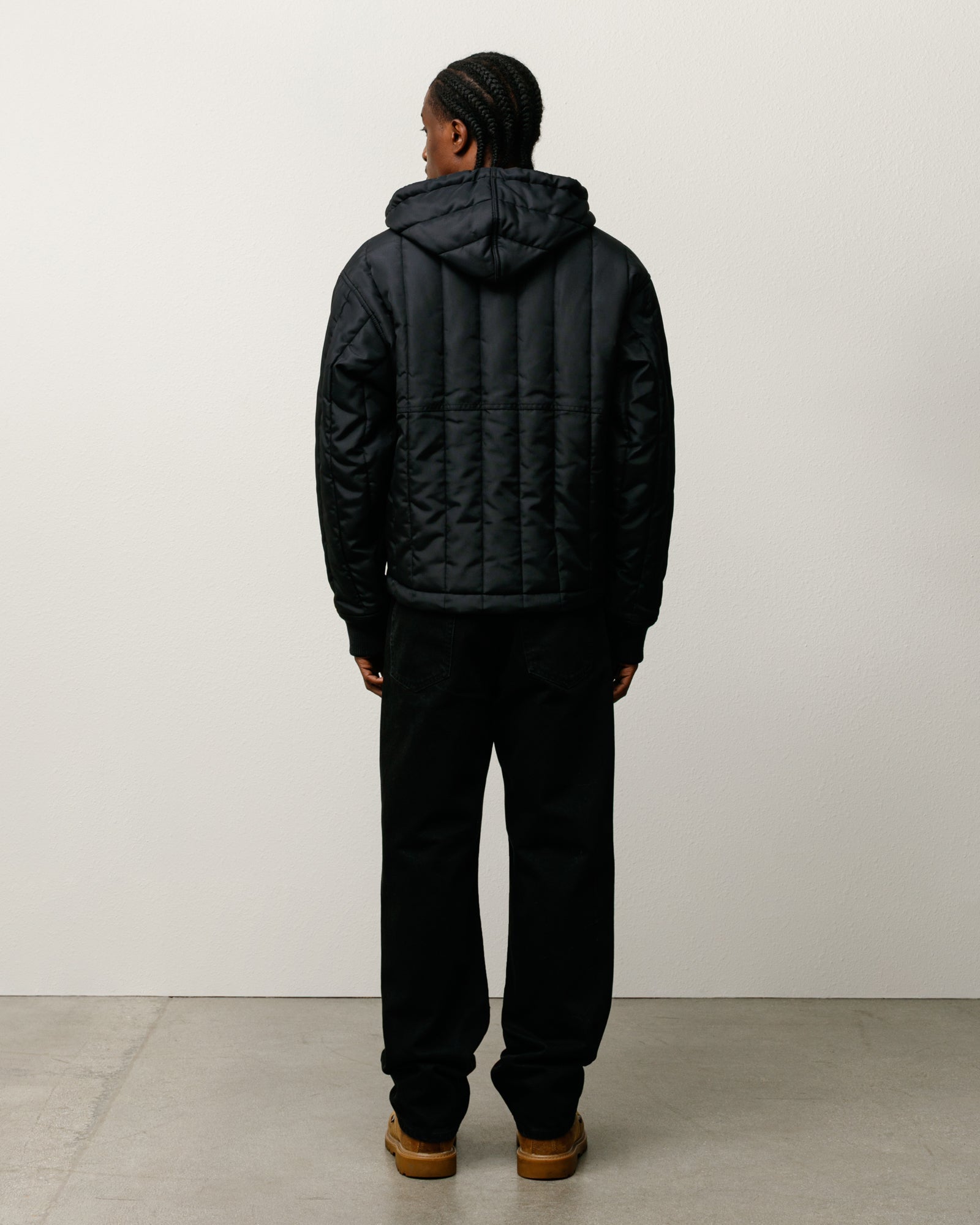 QUILTED NYLON WORK JACKET