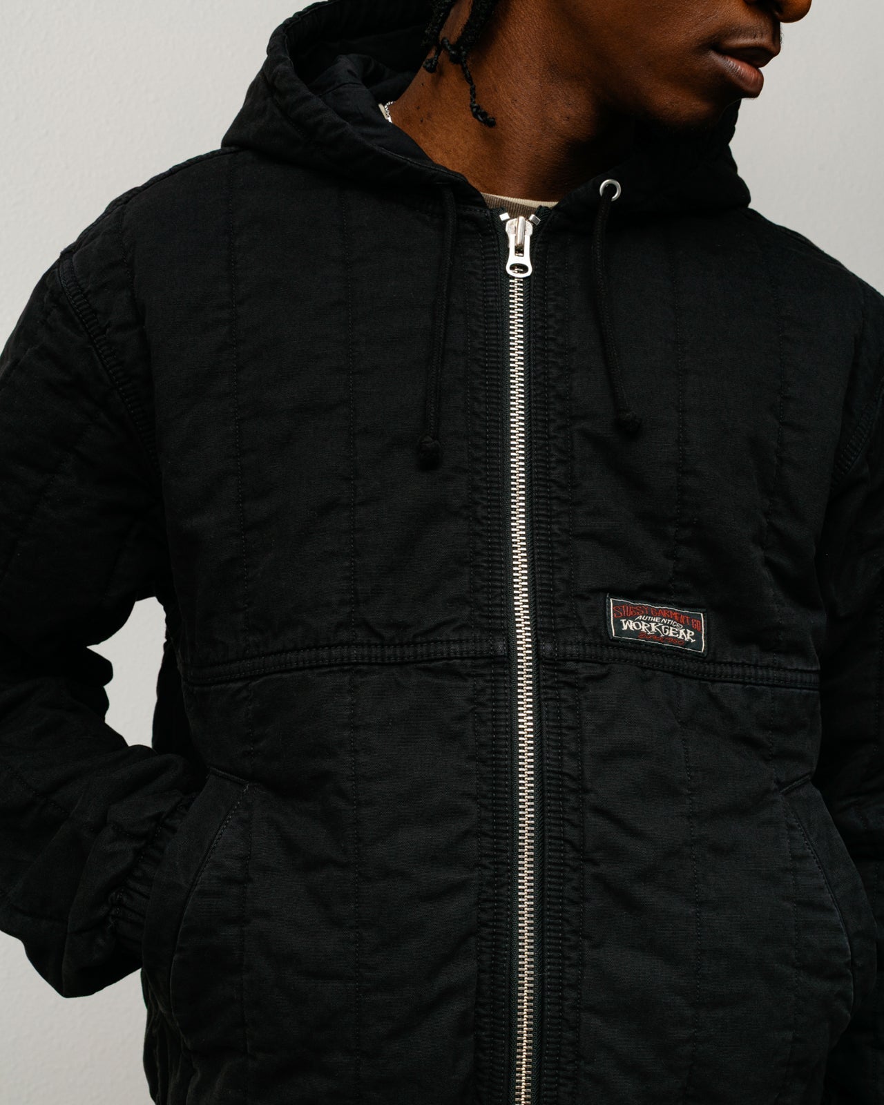 QUILTED CANVAS WORK JACKET