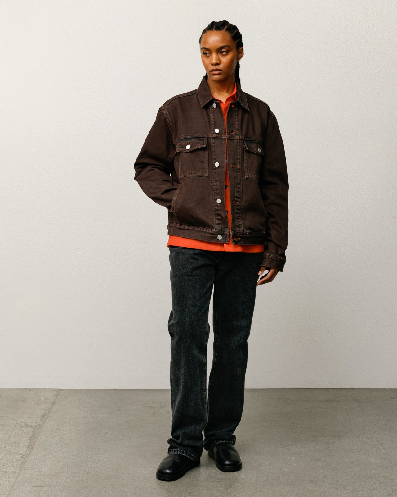 LINED DENIM TRUCKER JACKET