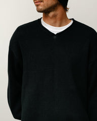 ROLL V NECK SWEATER
