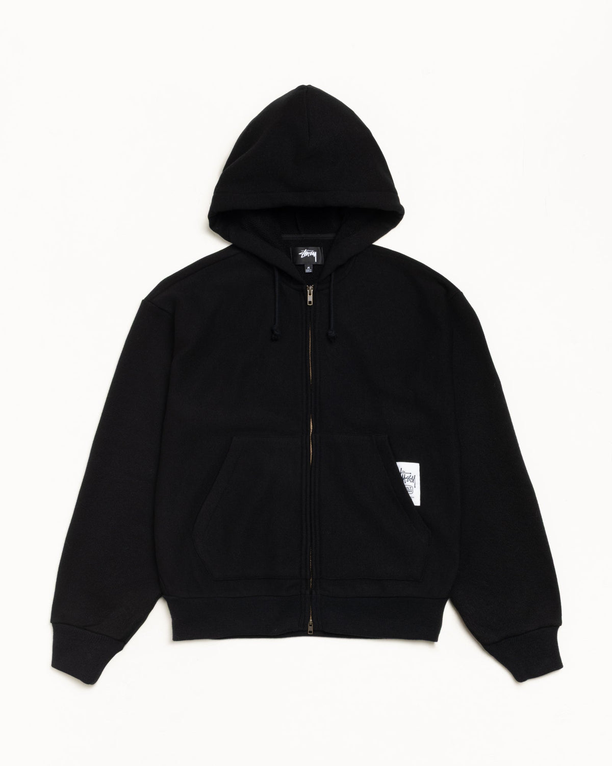 PATCH ZIP KNIT HOODIE